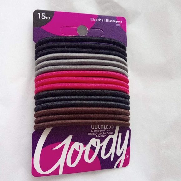 New 15 Count Goody Ouchless Hair Elastics - Picture 1 of 4